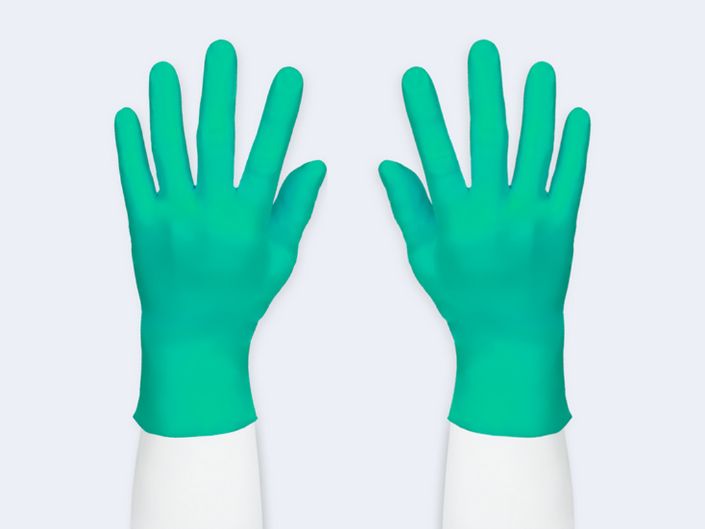 #63-502 PIP® Ambi-dex® Chem Nitrile Gloves, Green 5-mil